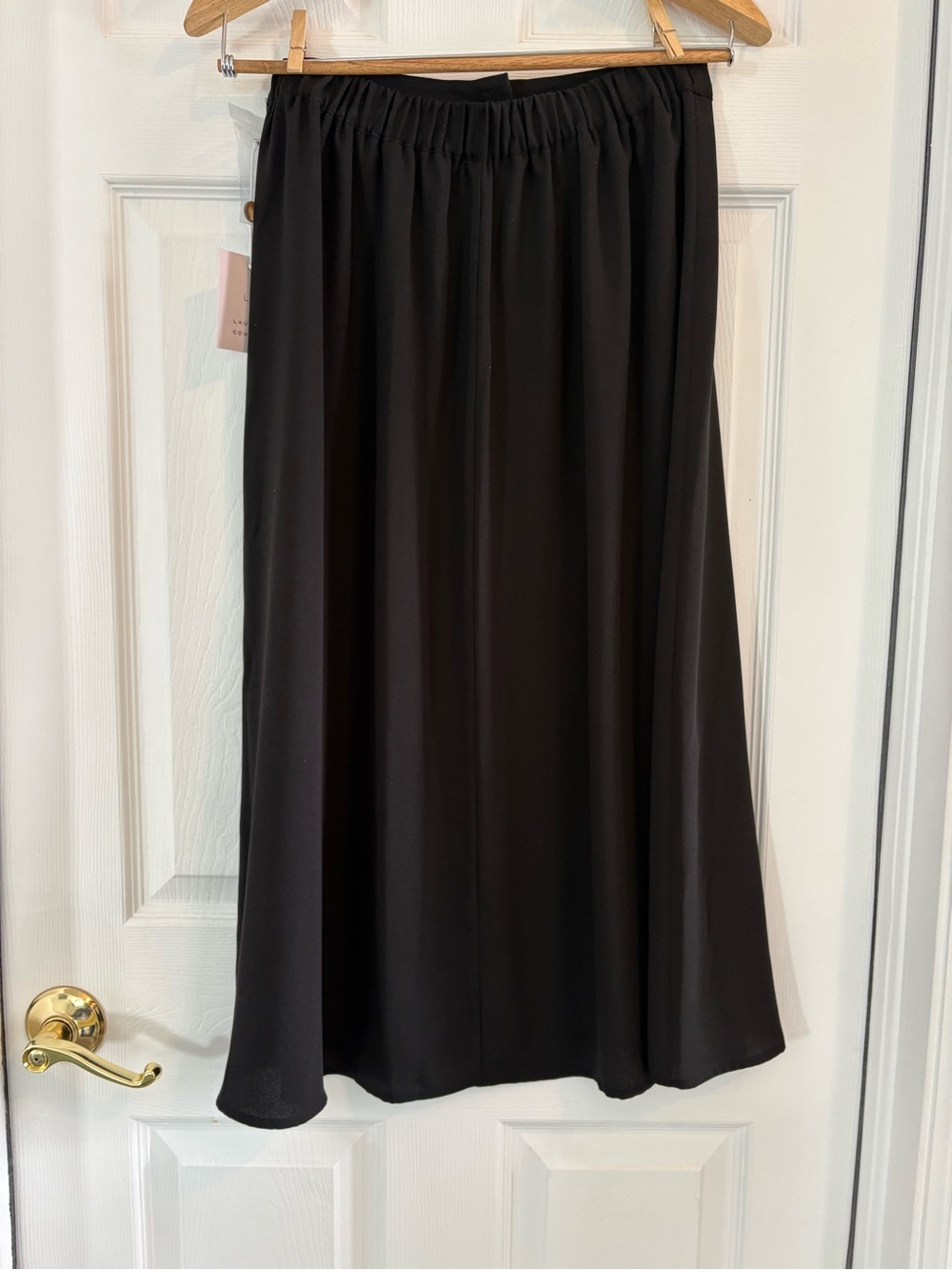 NWT LC LAUREN CONRAD LONG SKIRT BLACK, BUTTONS UP THE FRONT, SZ SMALL - Picture 2 of 9